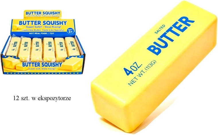 Squishy antiestrés mantequilla amarilla