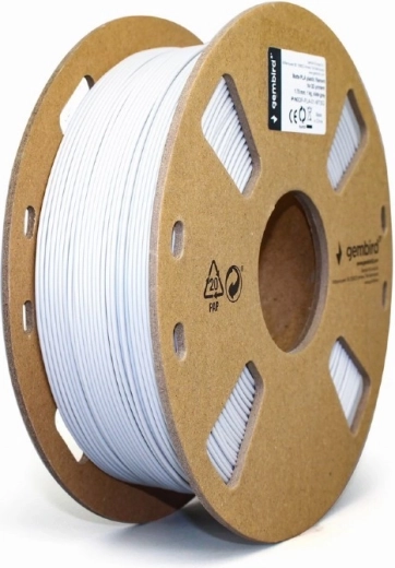 Filamento PLA 1,75 mm gris claro mate para impresoras 3D