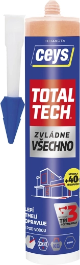 Adhesivo universal y sellador 290 ml CEYS Total Tech terracota