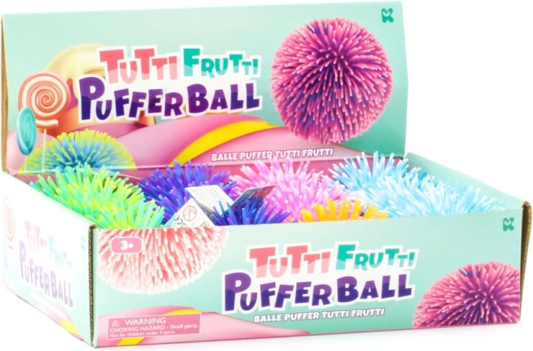 Pelota sensorial con flecos Tutti Frutti 11,5 cm