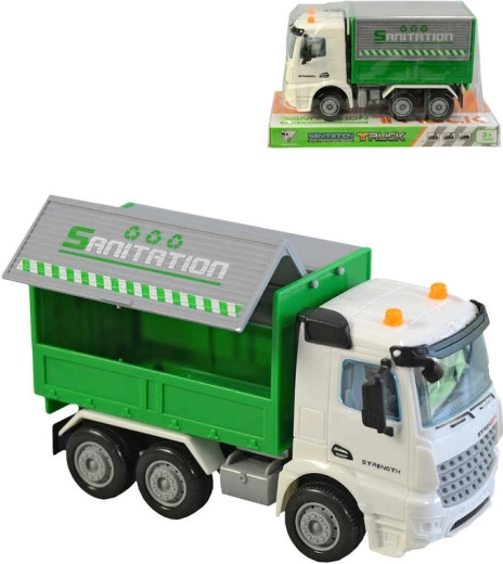 Coche de trabajo recolector de basura de rueda libre 16 cm - 1 unidad