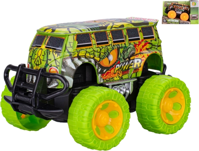 Coche con volante de inercia de 14 cm con ruedas grandes