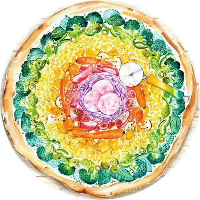 Puzzle Ravensburger Círculo de colores Pizza 500 piezas