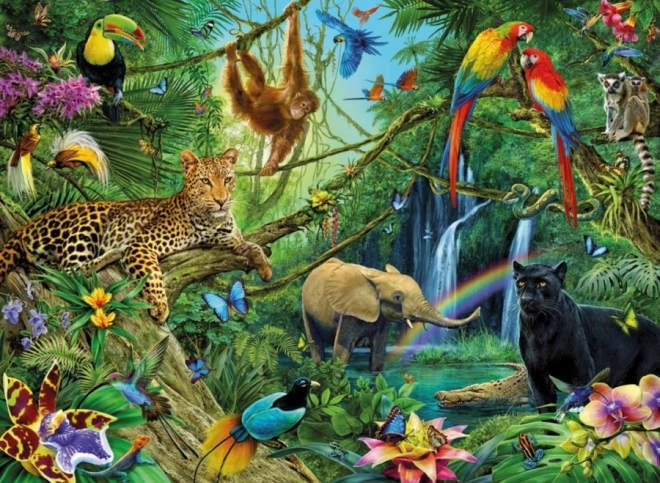 Puzzle Animales en la Jungla 200 piezas de Ravensburger