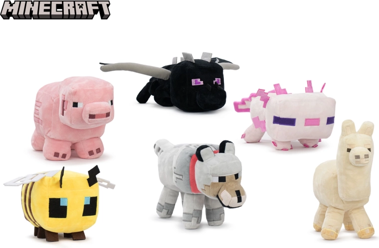 Figura de peluche Minecraft 30 cm (mix de 6 variantes)