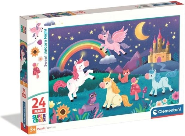 Puzzle maxi Clementoni Unicornio dulce, 24 piezas