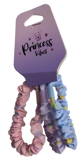 PINK set de gomas para el pelo scrunchie en tonos pastel, 3 uds.