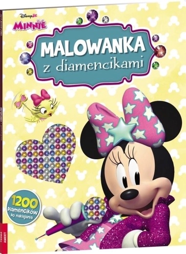 Libro para colorear Disney Minnie con diamantes