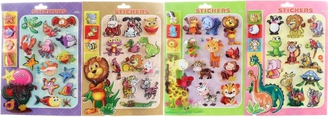Pegatinas de animales 3D
