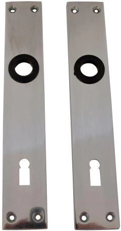 Escudo de puerta de aluminio para llave 90 mm (1 par)