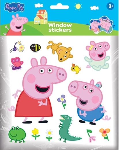 Pegatinas estáticas para ventanas Peppa Pig