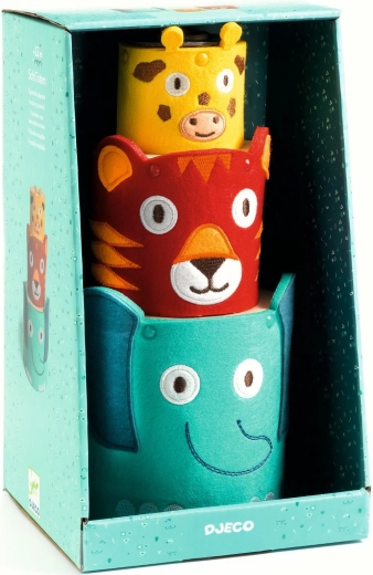 Djeco cubos blandos apilables de animales softi