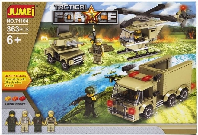 Set de construcción Jumei Tactical Force – unidades tácticas 363 piezas - 1 unidad