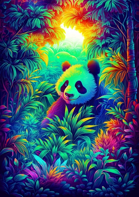 Puzzle Rincón de pandas 1000 piezas