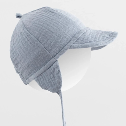 Gorra infantil de verano de muselina con visera New Baby, jeans, talla 80/86