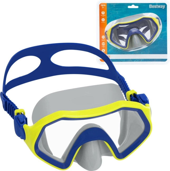 Máscara infantil de natación Bestway Crusader 7+ – Azul