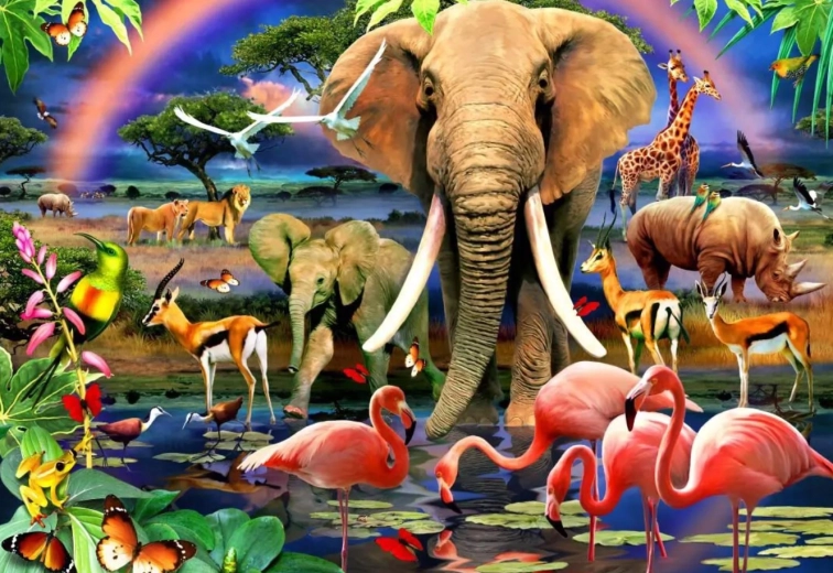 Puzzle Sabana africana 1000 piezas BLUEBIRD