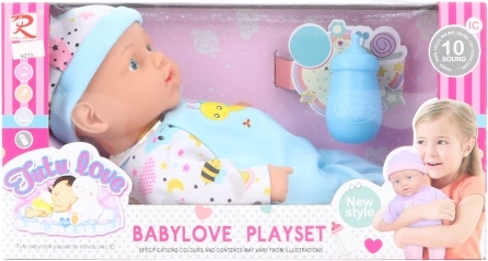Bebé de 30 cm con sonidos y accesorios
