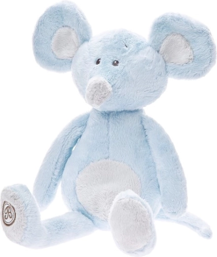Ratón de peluche Lena azul 20 cm