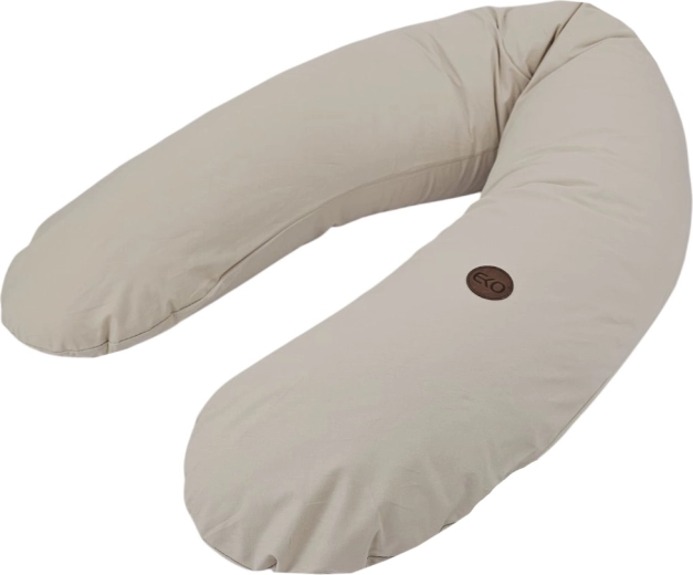 Almohada de lactancia de algodón EKO de 180 cm – Beige claro