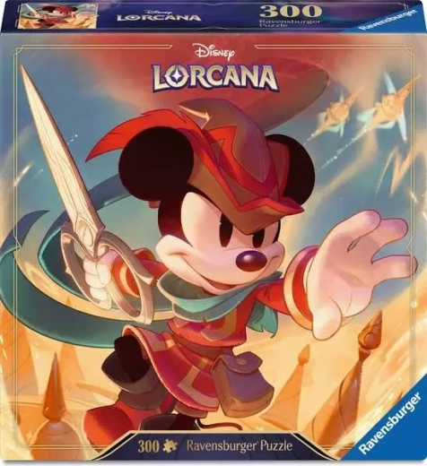 Puzzle Ravensburger Disney Lorcana: Mickey Mouse – el sastre valiente, 300 piezas