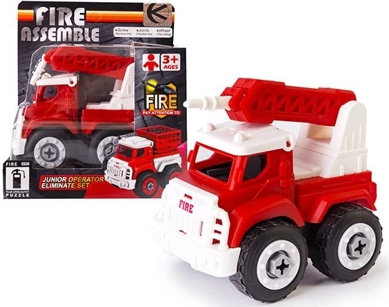 Camión de bomberos para montar con tornillos - 1 pieza
