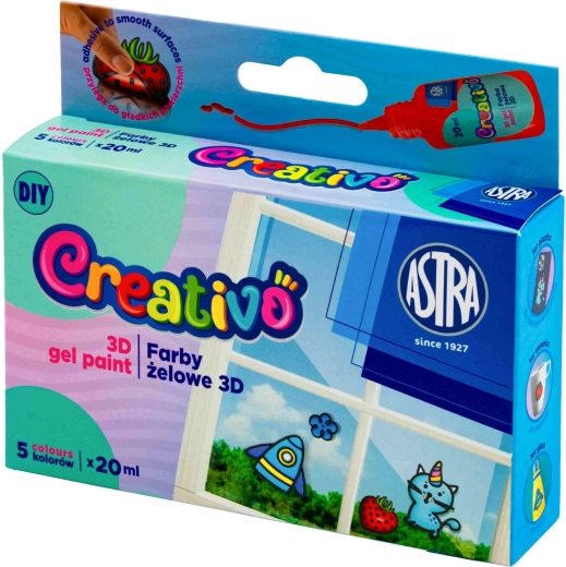 Astra Creativo pinturas para pegatinas de gel 5×20 ml