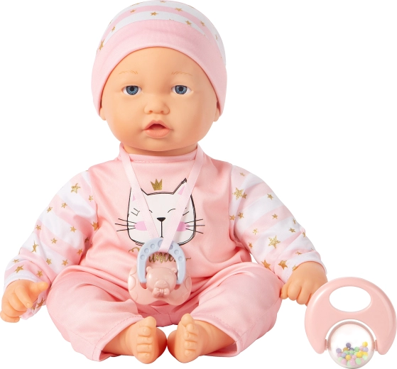 Bebé con expresiones faciales móviles de 40 cm