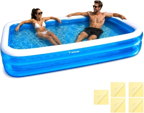 Piscina familiar inflable para niños Trizand 262 × 175 × 50 cm