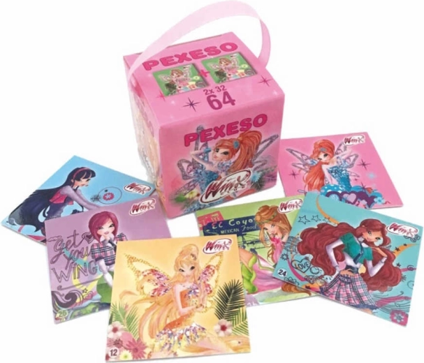 Akim pexeso en cajita con cinta Winx Club (64 cartas)