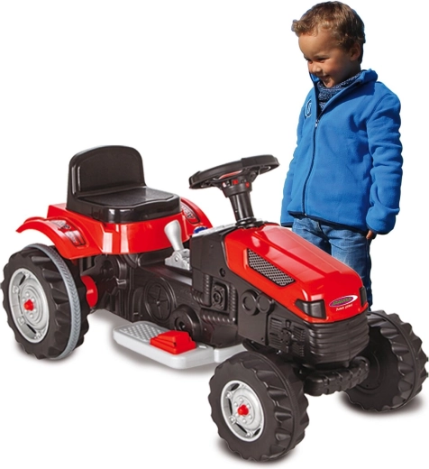 Tractor eléctrico infantil Jamara Strong Bull rojo 6V