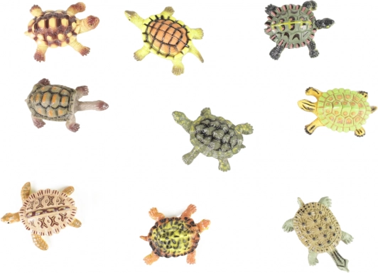 Juego de tortugas de plástico 9 uds