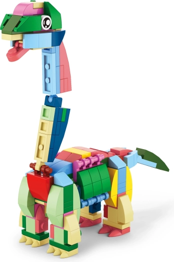 Juego de construcción de dinosaurios 12 en 1: set creativo compatible con otros bloques