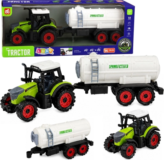 Tractor agrícola infantil con cisterna con volante de inercia 34 cm