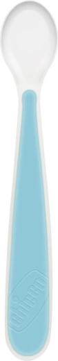 Cucharitas de silicona Chicco 2 uds azules 6m+