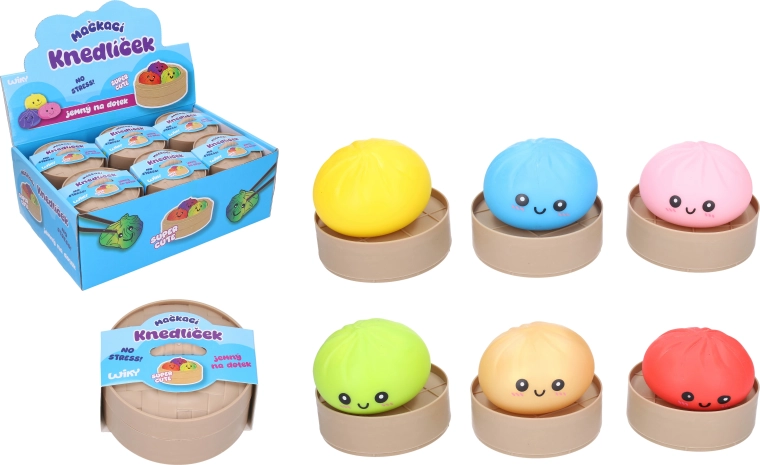 Bollito antiestrés aplastable mystery box de 8,5 cm - 1 unidad