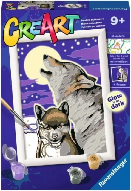 CreArt Mystical Wolves – pintura por números