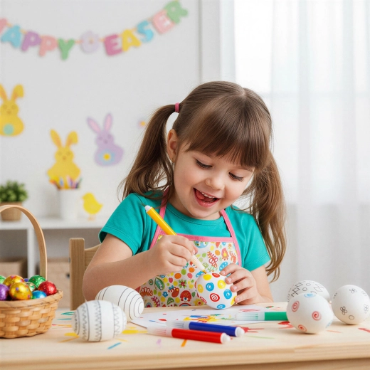 Set de Pascua para colorear huevos con rotuladores