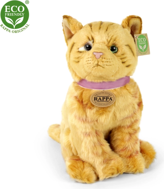 Rappa Gato de peluche marrón 25 cm ecológico