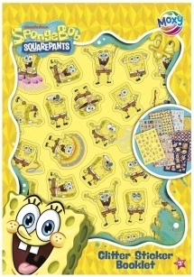 Cuaderno de pegatinas SpongeBob – pegatinas brillantes (8 láminas)