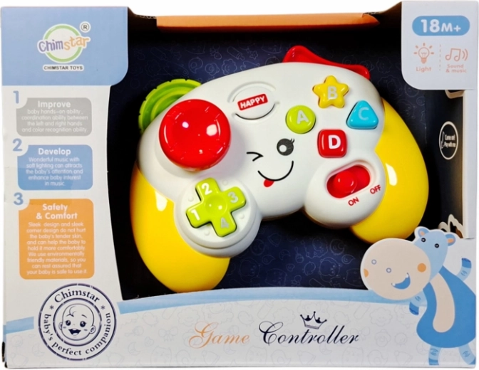 Gamepad infantil interactivo con luces y sonidos