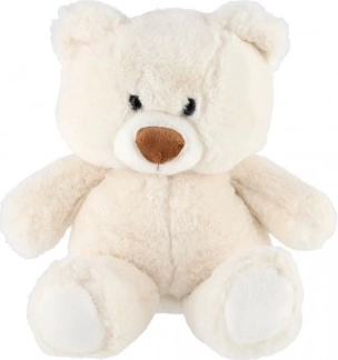 Osito de peluche para sentar 35 cm blanco