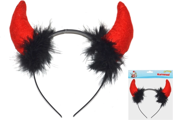 Cuernos de diablo de plástico para carnaval