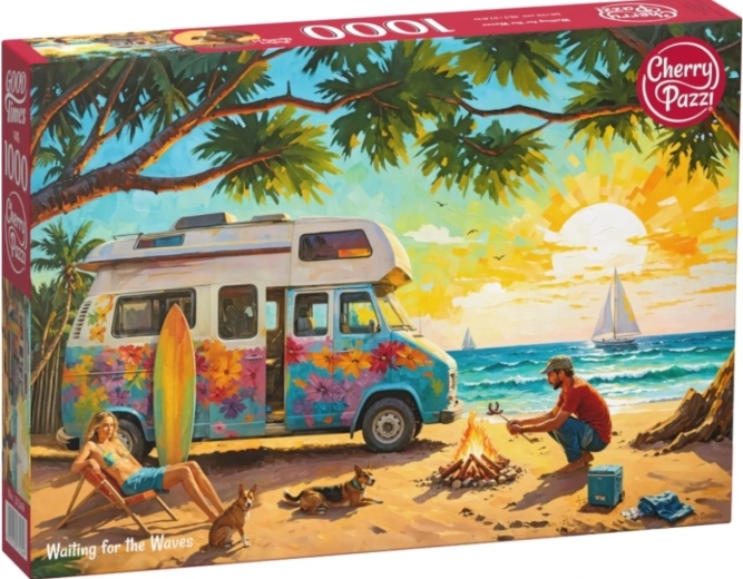 Puzzle CHERRY PAZZI «Esperando las olas» 1000 piezas