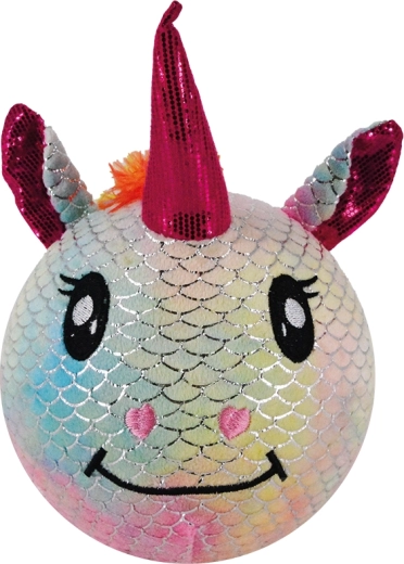 Unicornio de peluche inflable arcoíris 23 cm