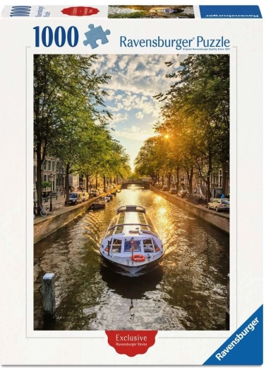 Puzzle Ravensburger crucero por los canales de Ámsterdam 1000 piezas