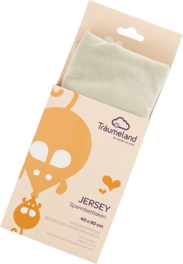 Sábana bajera ajustable de jersey Träumeland 40 × 90 cm desert sage