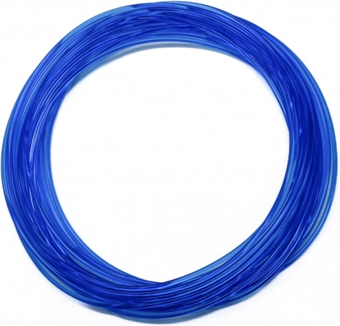 Filamento PLA azul transparente de 5 m