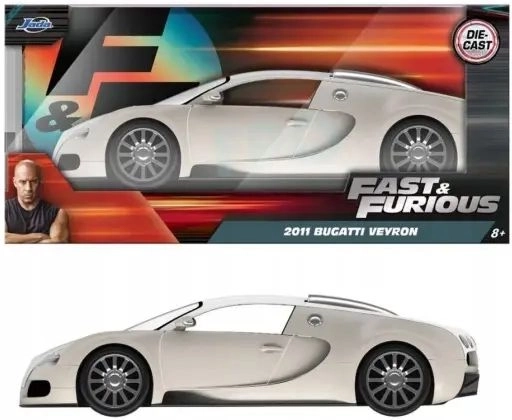 Modelo Jada Bugatti Veyron 2011 de la serie Rápidos y Furiosos a escala 1:24