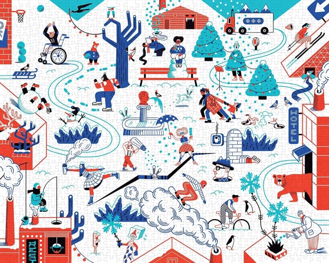 Puzle de invierno de 1000 piezas